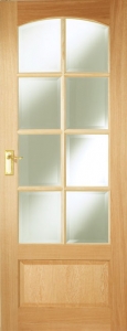 Norbury Glazed Internal Oak Door 78" x 24" (1981 x 610mm)